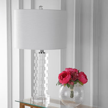 Sasha 25" Crystal LED Table Lamp - JONATHAN Y